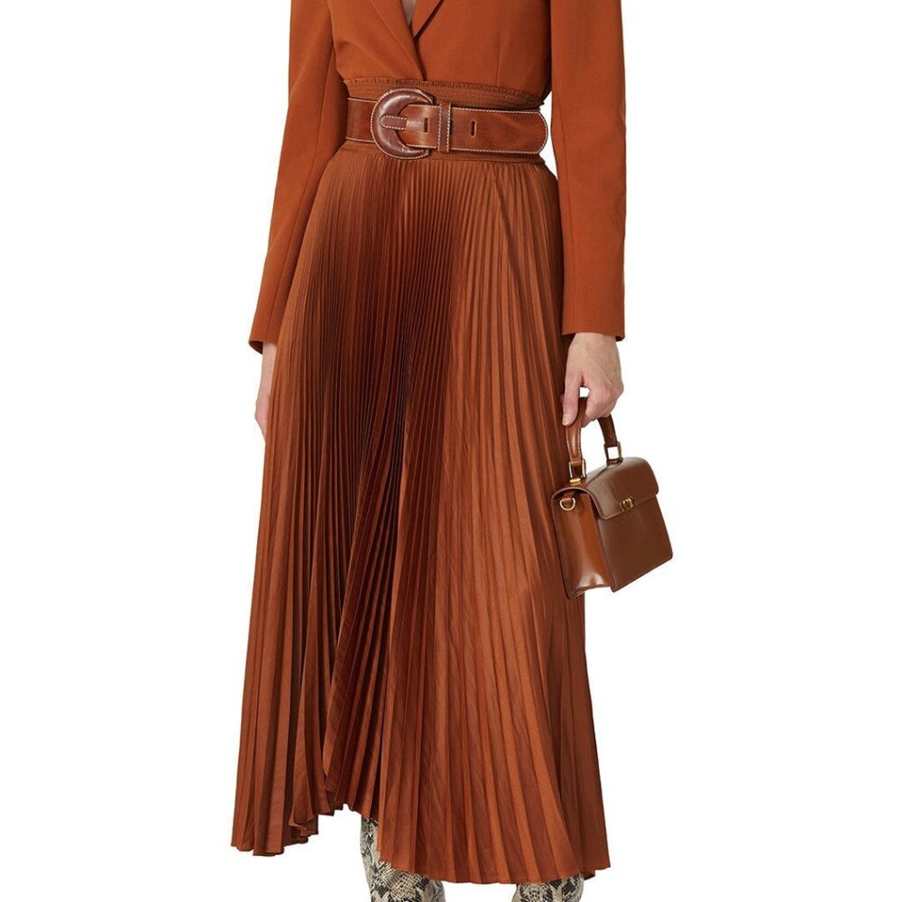 NWOT A.L.C. Demi skirt caramel sz 4 $595 - Picture 7 of 13